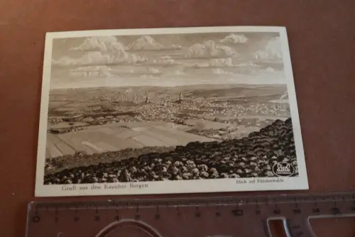 tolle alte Karte  Rauener Berge - Blick auf Fürstenwalde 30-50er Jahre 