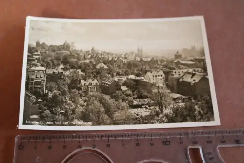 tolle alte Karte  Nürnberg Blick von der Friedenskirche 1933