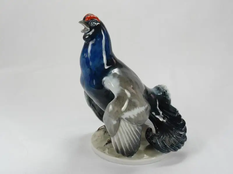 Porzellanfigur, 20. Jh., gemarkt Rosenthal, Kunstabteilung, Modell F. Heidenreich, Birkhahn, unbeschädigt. H: 14,5 cm, EUR 190,- 1