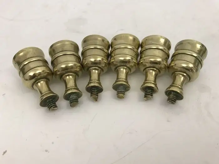1 Paar Messing Wand Kerzenhalter zweite Hälfte 18. Jahrhundert 

 6