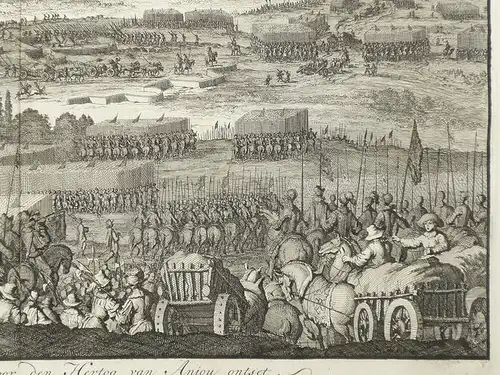 Frankreich, Cambrai; Jan Luyken - Kameryk im Jahr 1581 für den Herzog van Anjou Ontset - 1681 