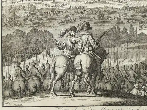 Frankreich, Cambrai; Jan Luyken - Kameryk im Jahr 1581 für den Herzog van Anjou Ontset - 1681 