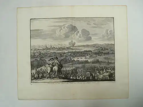 Frankreich, Cambrai; Jan Luyken - Kameryk im Jahr 1581 für den Herzog van Anjou Ontset - 1681 