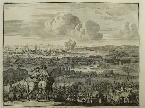 Frankreich, Cambrai; Jan Luyken - Kameryk im Jahr 1581 für den Herzog van Anjou Ontset - 1681 