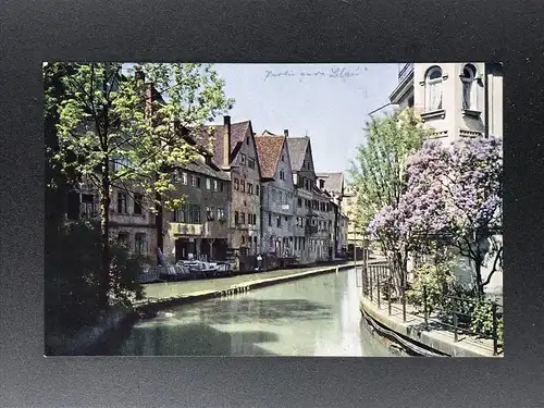 Ansichtskarte Ulm - Partie an der Blau
