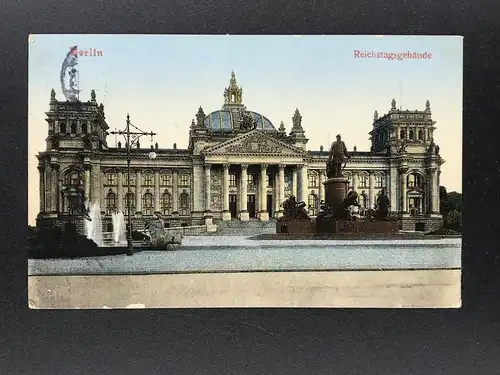 Ansichtskarte - Berlin - Reichstagsgebäude 1913