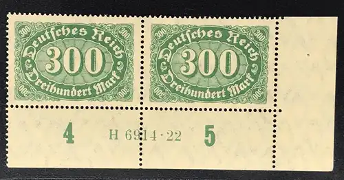 Dt. Reich Michel Nummer 221 HAN 6914-22 postfrisch