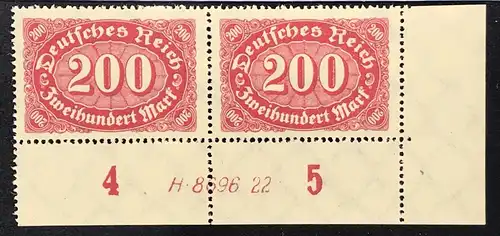 Dt. Reich Michel Nummer 248a HAN 8696-22 postfrisch