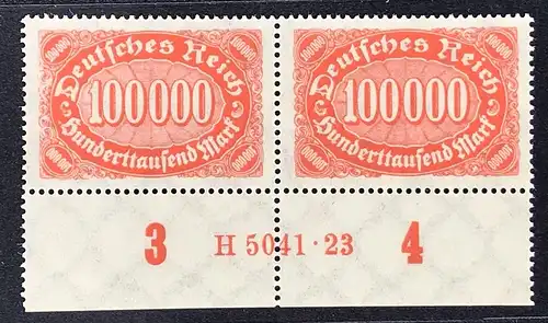 Dt. Reich Michel Nummer 257 HAN 5041-23 postfrisch