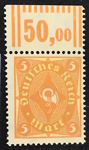 Dt. Reich Michel Nummer 205 WOR postfrisch 2/9/2