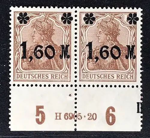 Deutsches Reich Michel Nummer 154Ia HAN 6905-20 postfrisch