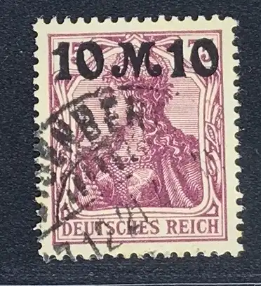 Deutsches Reich Michel Nummer 157 II gestempelt - geprüft (2)