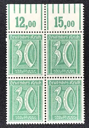 Deutsches Reich Michel Nummer 162 WOR 4er - postfrisch