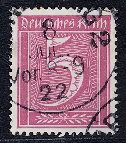 Deutsches Reich Michel Nummer 158 gestempelt - geprüft (1)