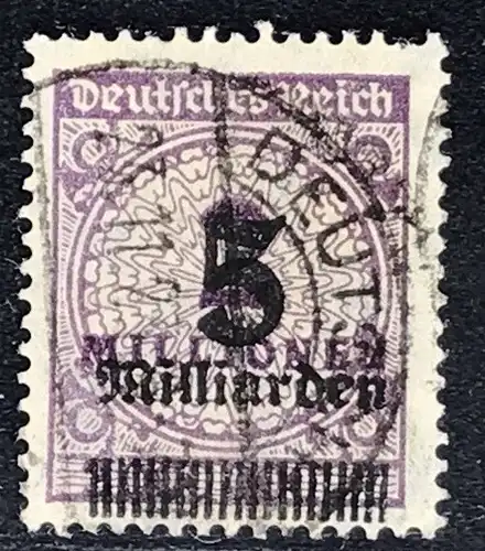 Deutsches Reich Michel Nr. 332 Aa gestempelt geprüft - kurzer Zahn oben