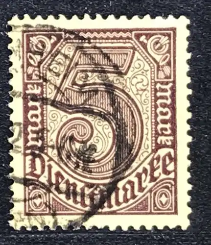 Dt. Reich Dienstmarke Michel Nr.33b gestempelt geprüft