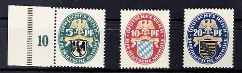 Deutsches Reich Michel Nr. 375-377 postfrisch