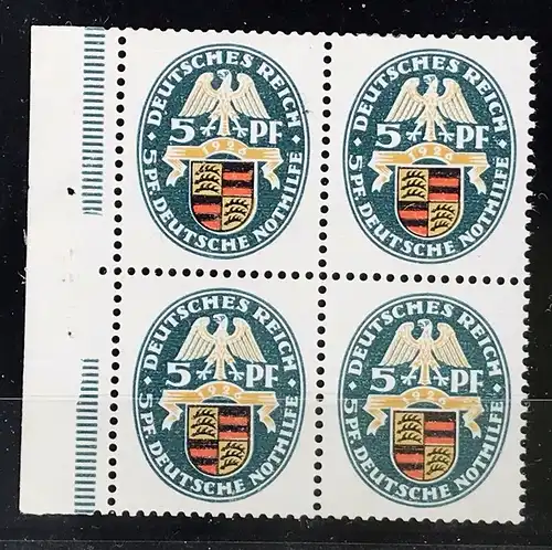 Deutsches Reich Michel Nr. 398 Postfrisch 4er Block