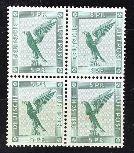 Deutsches Reich Michel Nr. 378 Postfrisch 4er Block
