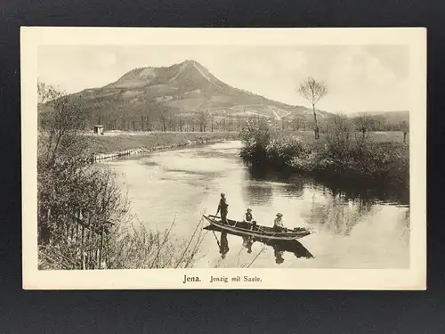 Ansichtskarte - Jena Jenzig mit Saale