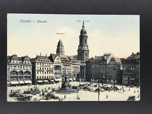 Ansichtskarte - Dresden - Altmarkt 1911