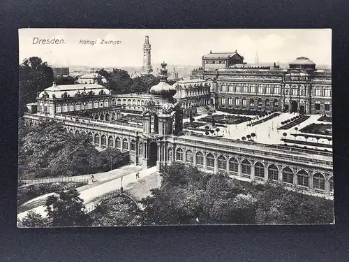 Ansichtskarte - Dresden - Königlicher Zwinger - 1912