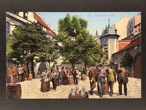 Ansichtskarte - München Kgl. Hofbräuhaus - Hof
