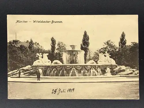 Ansichtskarte München - Wittelsbacher-Brunnen