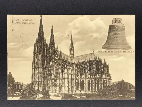 Ansichtskarte Köln - Dom Süd Portal 1925