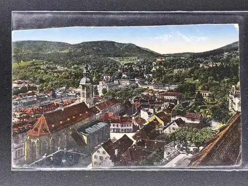 Ansichtskarte Baden-Baden -vom neuen Schloß gesehen - Feldpost 1918