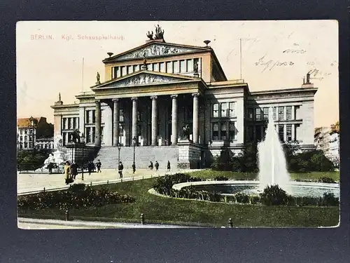 Ansichtskarte Berlin - Kgl. Schauspielhaus - Feldpost 1911