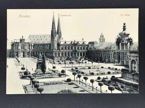 Ansichtskarte Dresden - Sophienkirche , Kgl. Zwinger