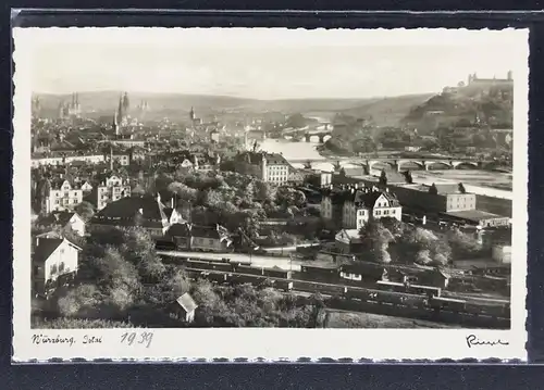 Echtfoto Ansichtskarte Würzburg 1939