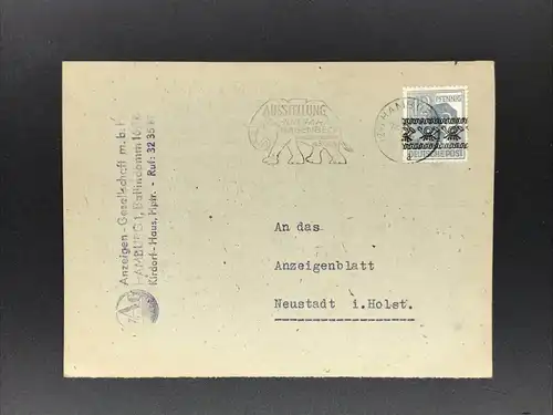 Postkarte Hamburg 20.6.1948 nach Neustadt