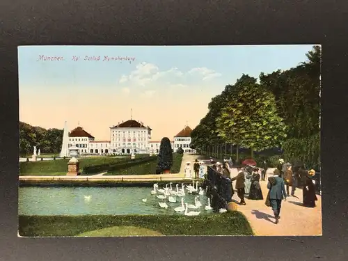Ansichtskarte München Schloss Nymphenburg 1916