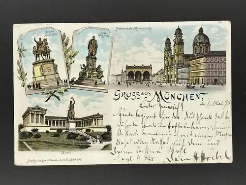 Ansichtskarte Gruss aus München 1898