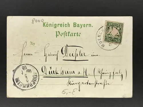 Ansichtskarte Gruss aus München 1898