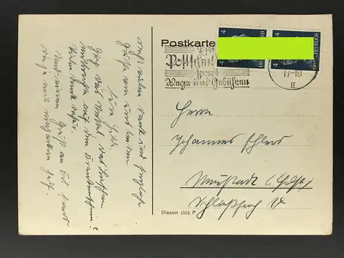 Postkarte Dt. Reich 1942 Mehrfachfrankatur Kiel