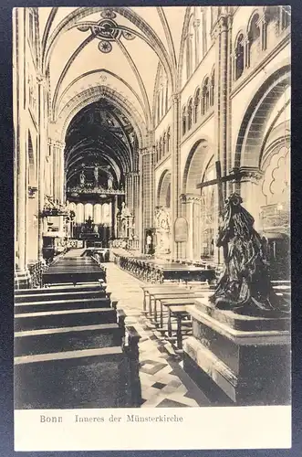 Ansichtskarte Bonn - Inneres der Münsterkirche 1905