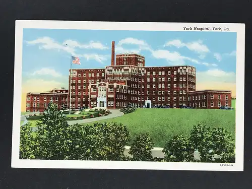 Ansichtskarte / Postcard - York Hospital Pennsylvania