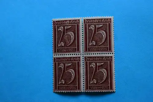 Mi 180 Freimarke Ziffer 25 Pf 1922 Block **
