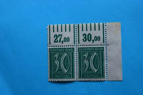 Mi 162 Freimarke Ziffer 30 Pf 1921 Block **
