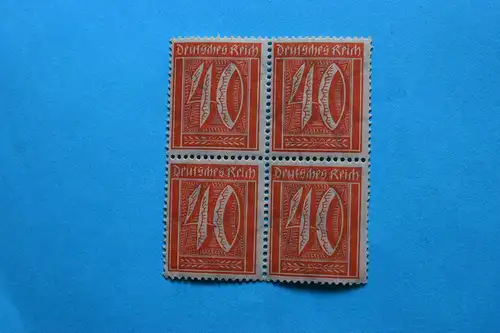 Mi 182 Freimarke Ziffer 40 Pf 1922 Block **