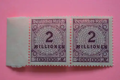 Mi 315 A 2 Mio M pair 1923 **