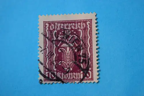 Mi 367 10 Kr 1922 gestempelt