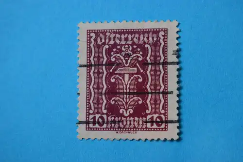 Mi 367 10 Kr 1922 gestempelt