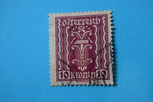 Mi 367 10 Kr 1922 gestempelt