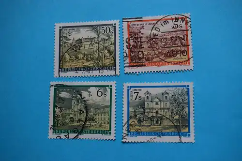 Stifte und Klöster - 4 Briefmarken