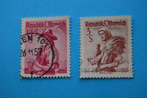 Freimarken: Trachten - Mi 915 922 gestempelt