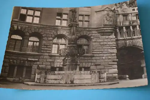 Messestadt Leipzig - Rattenfängerbrunnen am Burgplatz